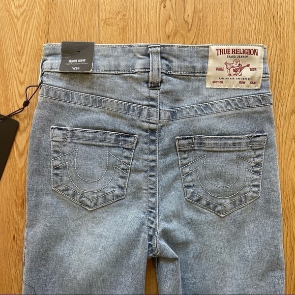 NWT TRUE RELIGION JENNIE HIGH RISE  CURVY SKINNY JEANS-24 - Picture 10 of 13